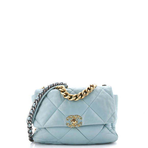 Chanel Large 19 Flap Bag Quilted Leather - Picture 1 of 6